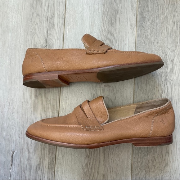 Frye Tan Leather Loafers - Picture 5 of 8